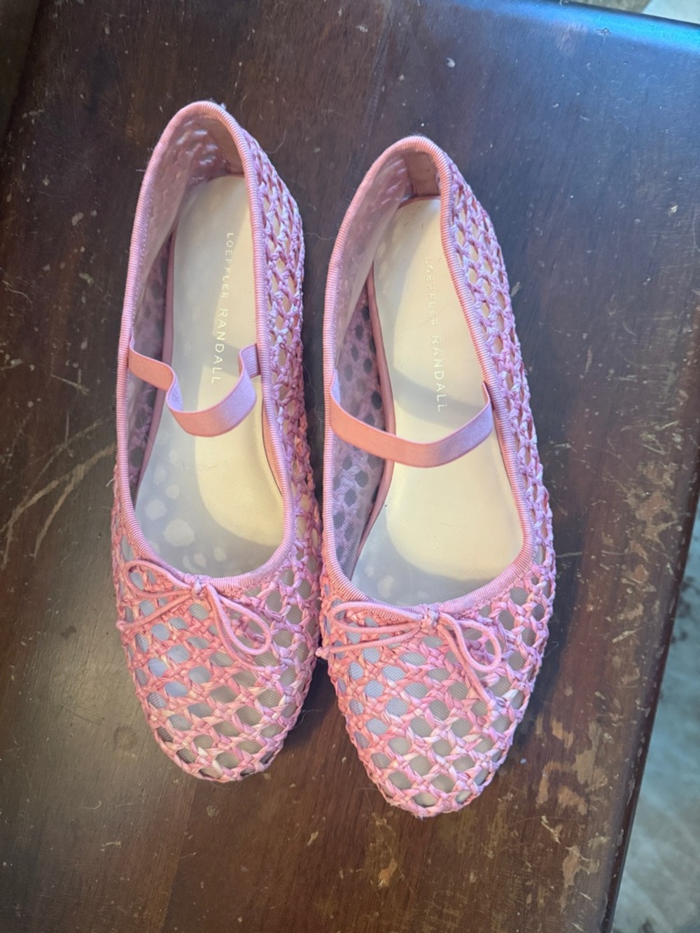 Loeffler Randall pink Leonie flats sz. 8